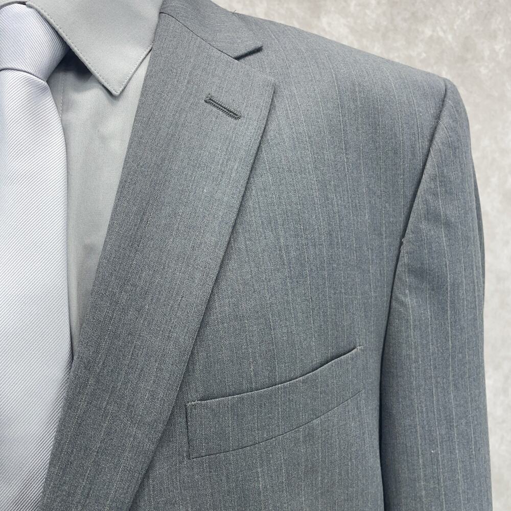 Jos A Bank Executive Collection Men’s 48R 100% Wool Suit Jacket Sport Coat Gray - Picture 2 of 8